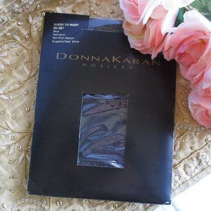 DONNA KARAN VINTAGE PANTYHOSE – BLACK – S/M